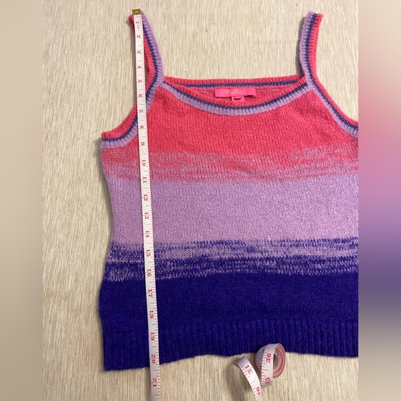 Lilly Pulitzer Bohemian Marled Ombré Tank Cabochon Purple Tessalyn Sweater Small - Picture 5 of 8